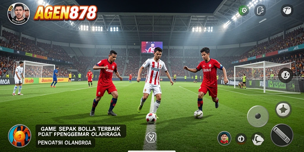 Tampilan menarik dari gameplay AGEN878 dalam pertandingan sepak bola.