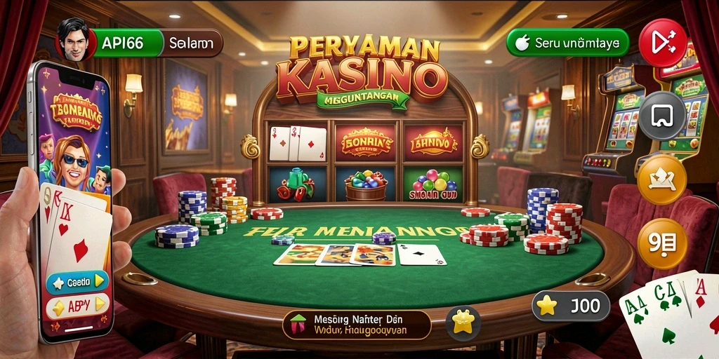 Tampilan gameplay menarik dari API66 dengan elemen Kasino yang mengesankan.