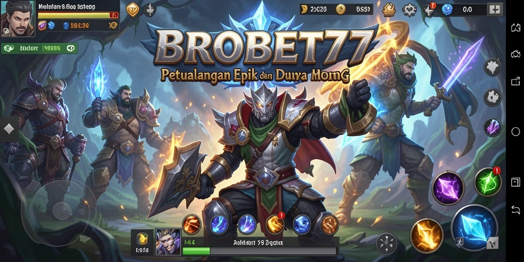 Screenshot dari gameplay epik BROBET77 yang menunjukkan pertempuran seru.