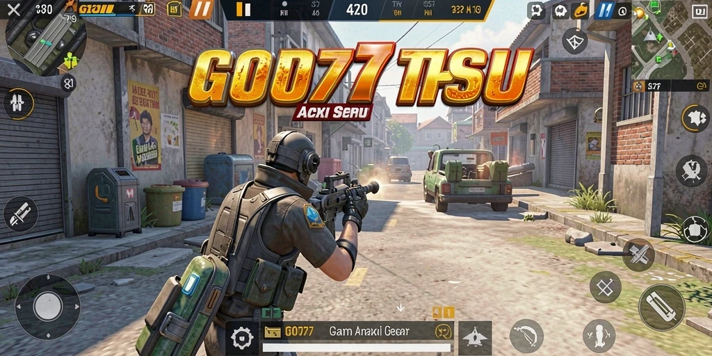 Tampilan gameplay menarik dari GOTO77, menampilkan aksi TPS yang mendebarkan.