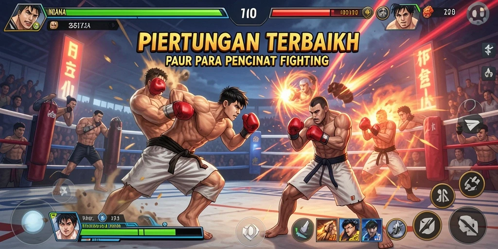 Tangkapan layar gameplay INDAAA menunjukkan aksi pertarungan yang mendebarkan.