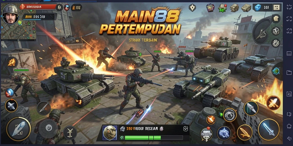 Tangkapan layar MAIN88 menampilkan pertempuran strategi yang intens dan menarik.