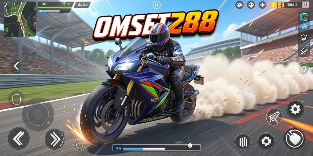 Gameplay seru balapan motor di OMSET288.