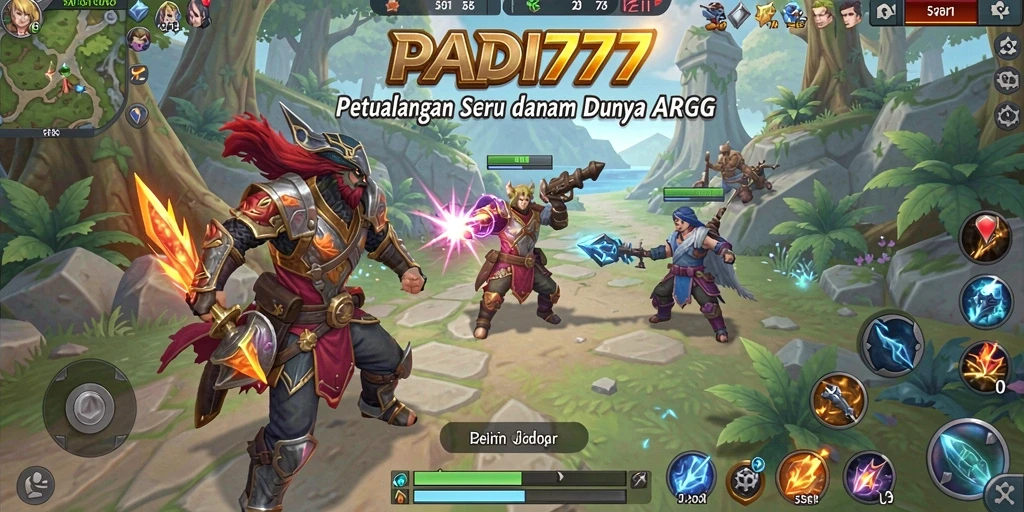 Tampilan gameplay seru PADI777 dalam aksi ARPG.