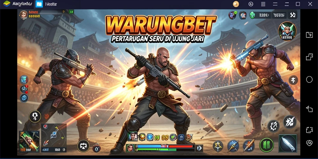Tampilan menegangkan dari gameplay WARUNGBET yang penuh aksi.
